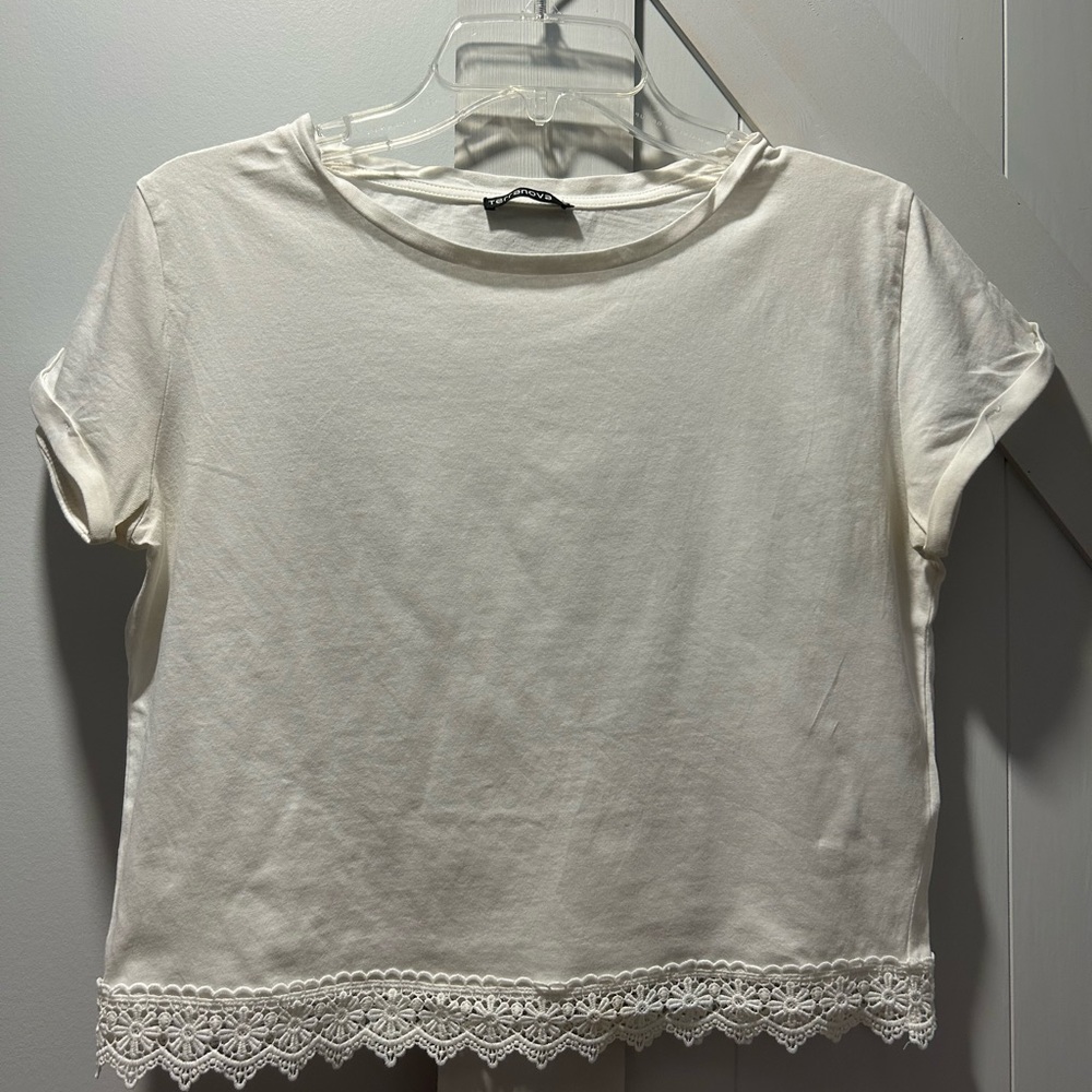 Italian Brand Terranova White T Shirt Size Small
